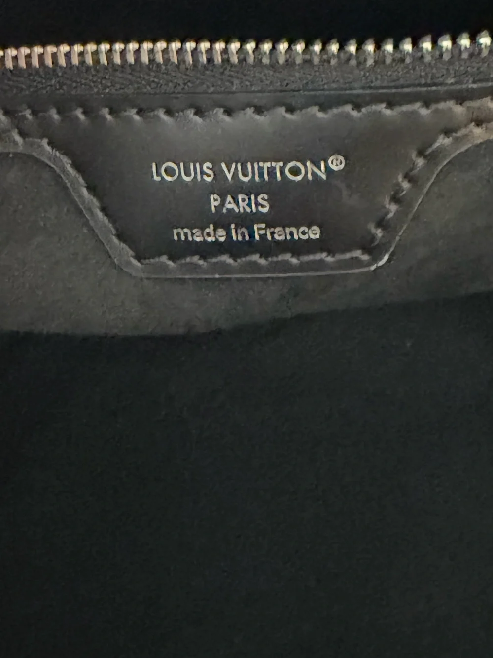Louis Vuitton Neverfull MM Black Epi Leather Tote Silver Hardware with Pochette